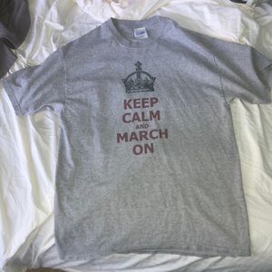 Marching band crew neck “keep calm” t-shirt